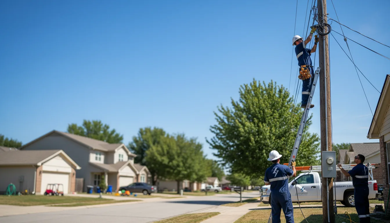 Residential electrician providing installation services in Stratford, CT